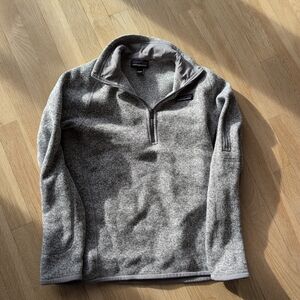 Patagonia Better Sweater Jacket Womens Small Gray 1/4 Zip Fleece Pullover